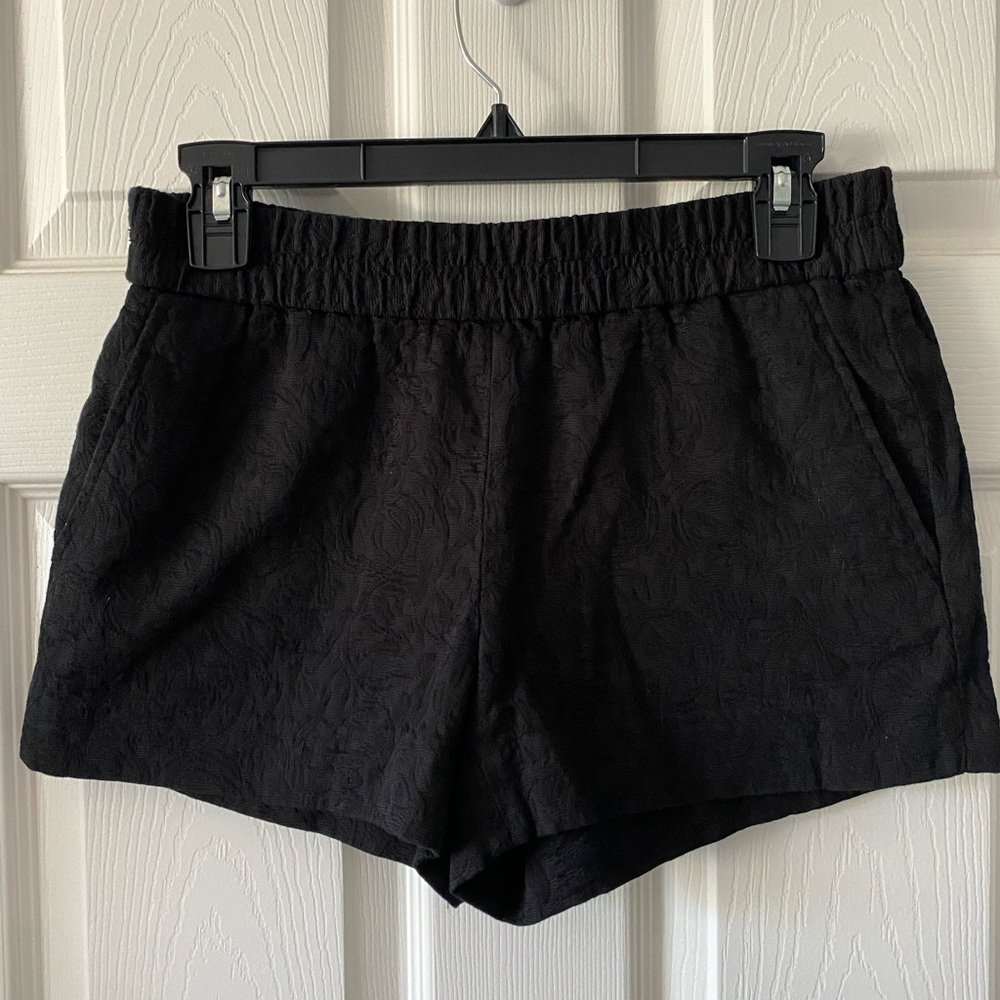 Jcrew black cotton shorts